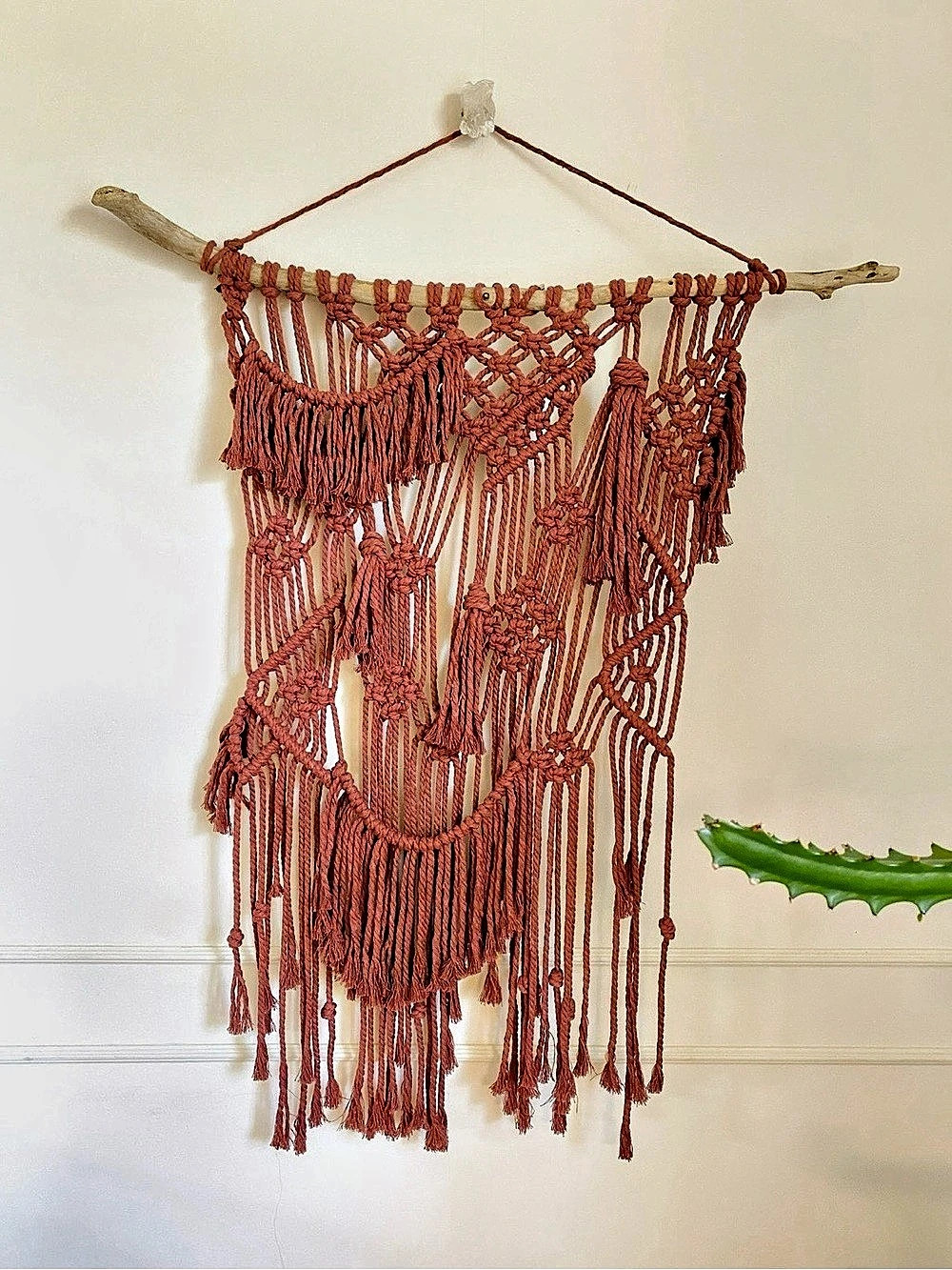 Rusty Wine Macrame Wallhanging